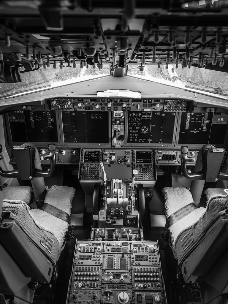 Aerospace-grade avionics circuit board on an anti-static mat